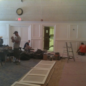 Masonic Lodge banquet hall under renovation