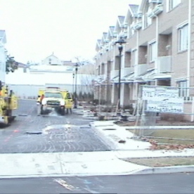 20 unit townhouse condominium project  Building #1 nearing completion