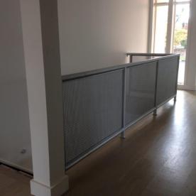 Custom original design modern aluminum balcony and stair railings