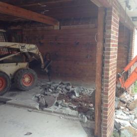 Two car garage conversion IN PROCESS