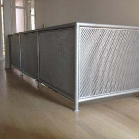 Custom original design modern aluminum balcony and stair railings